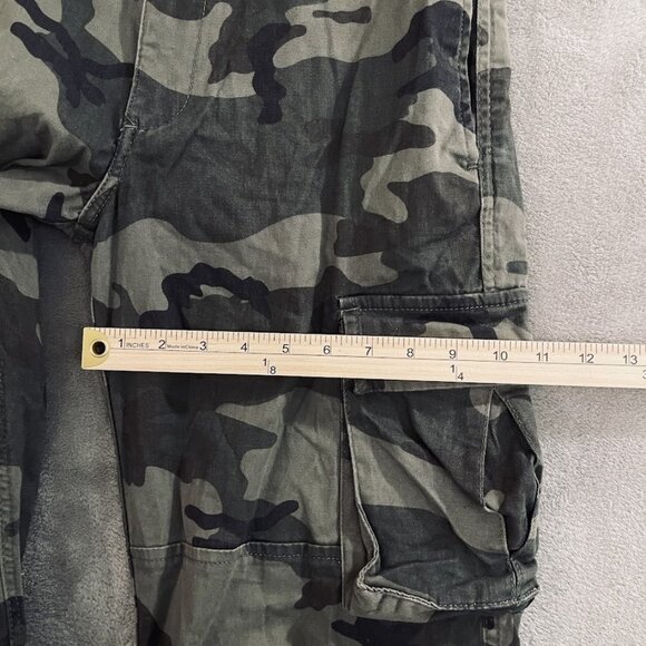 C Sono Cargo Pants Womens 7 Straight Leg Cargo Pockets Outdoor‎ TWP82 Camo - Picture 9 of 16